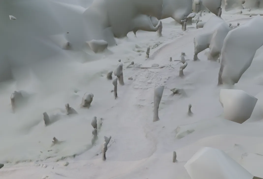 Initial alignment of Jurassic mountain bike trail