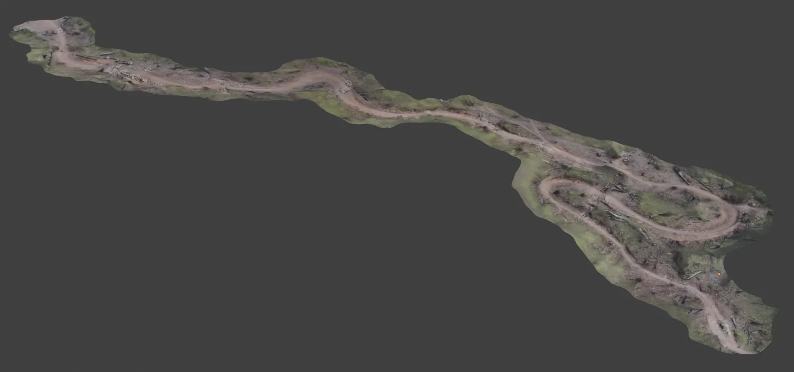 Jurassic mountain bike trail scan after cleanup